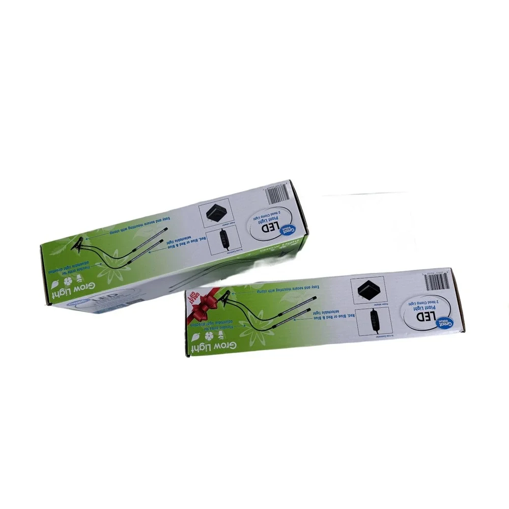 TWO PACK  2-Head Flexible LED Clamp Seed, Plant Grow Light‎ Selectable Spectrum